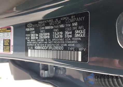 2024 Hyundai Ioniq 5 Sel from USA, damaged, VIN KM8KNDDF3RU286900